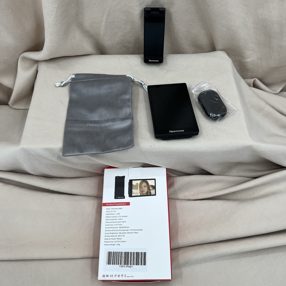 Newmowa PH01‎ Max-NMW Vlog Screen With Magnetic Phone Holder Black Wireless